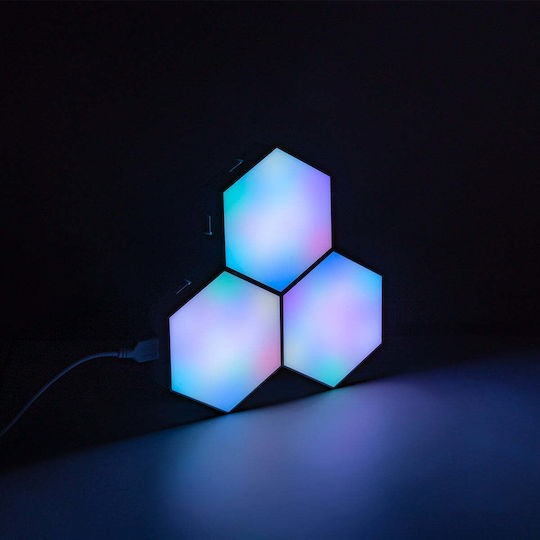 GloboStar Decorative Lighting LED RGB 3pcs 10.5x10.5x3cm