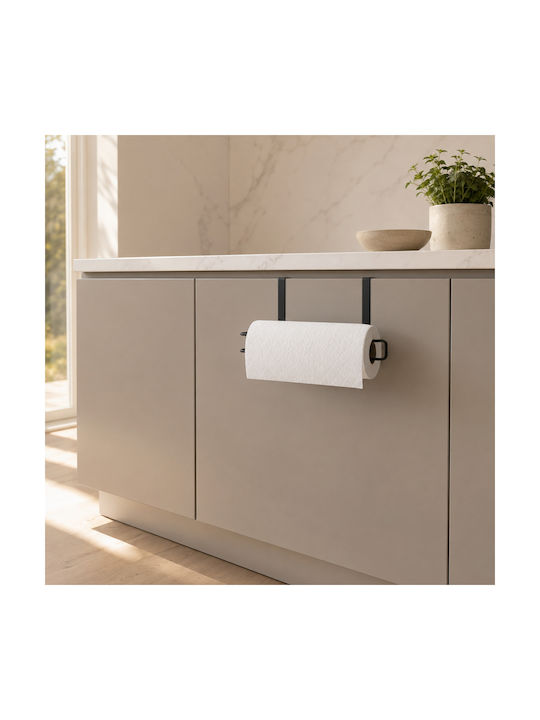 Femmit Metallic Hanging Paper Towel Holder Black 24×16 Cm