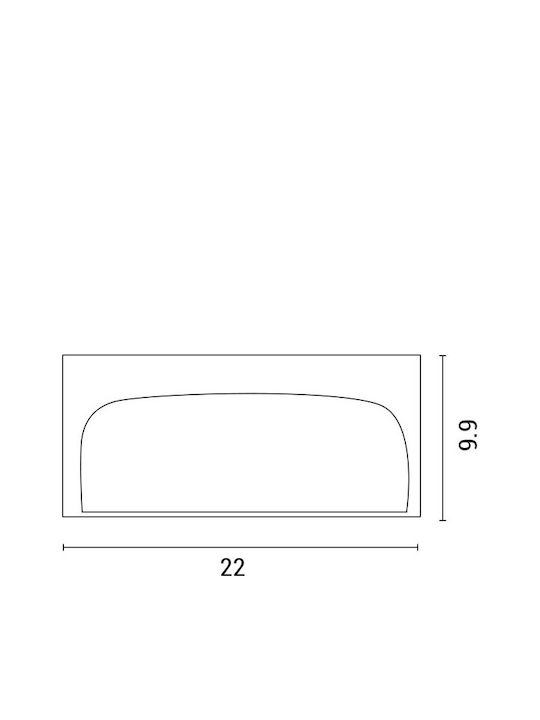 Eurolamp Wall-Mounted Outdoor Ceiling Light E27 IP54 100εκ.