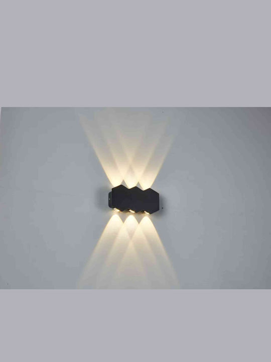 Eurolamp Wall-Mounted Outdoor Light IP54 Double Beam 15.5x8x3.5cm
