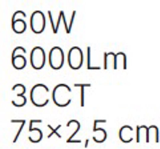 Inlight Πλαφονιέρα Οροφής Led 60w 3cct By Switch On Base Λευκή Απόχρωση D:75x2,5cm 42036-aa-white