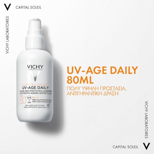 Vichy Capital Soleil UV-Age Daily Αντηλιακή Κρέμα Προσώπου SPF50+ 80ml