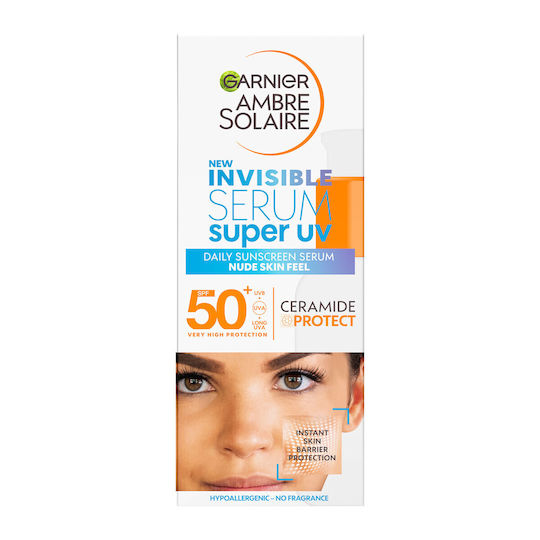 Garnier Ambre Solaire Super UV Invisible Serum Sunscreen Face Serum SPF50 30ml