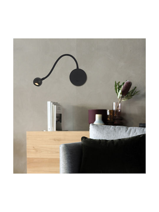 Viokef Sebastian Single LED Warm White Spot in Black Color