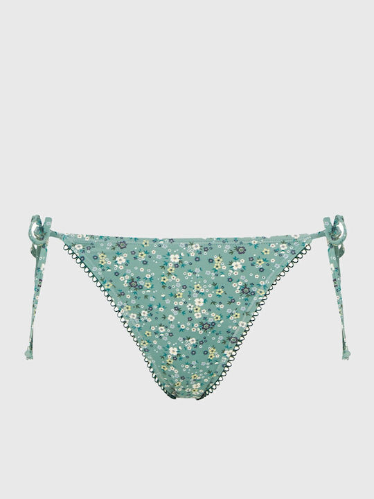 Bikini Slip with Laces Turquoise FBL013 122 16B Green Lake