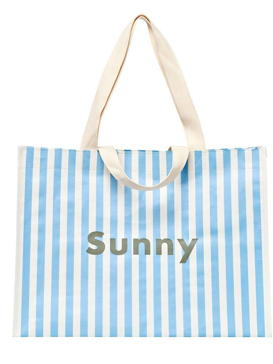 Sunnylife Υφασμάτινη Τσάντα Θαλάσσης με Νεσεσέρ Μπλε