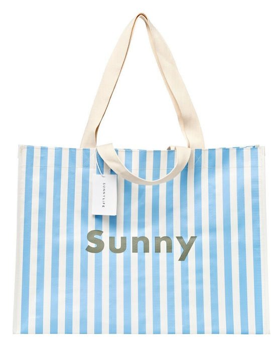 Sunnylife Υφασμάτινη Τσάντα Θαλάσσης με Νεσεσέρ Μπλε