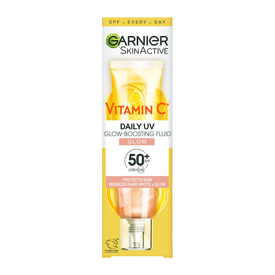 Garnier SkinActive Vitamin C Daily UV Αντηλιακή Κρέμα Προσώπου SPF50 με Χρώμα 40ml
