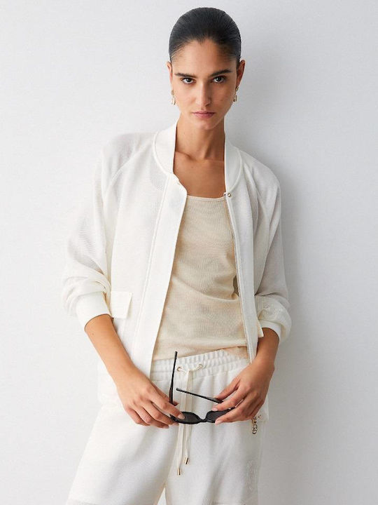 Women's Bomber Jacket Coconut Milk
