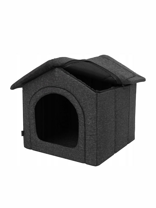 Hobbydog Κρεβάτι Σκύλου Σπιτάκι Μαύρος 38x44εκ.