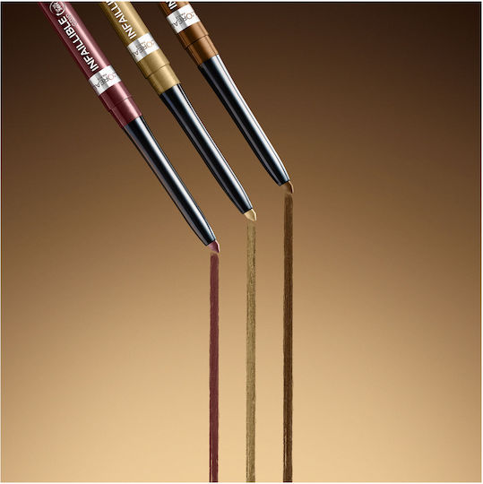 L'Oreal Paris Infaillible Grip Liner 36H Gel Soft Eye Pencil 12 Bronzed Espresso