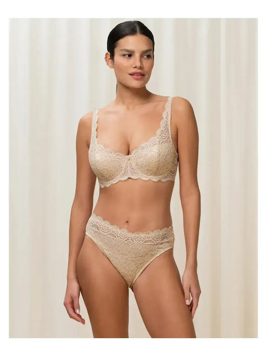 Amourette 300 WHP Μπεζ Σουτιέν με Ελαφριά Ενίσχυση & Μπανέλες