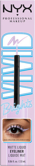 NYX Professional Makeup Vivid Brights Liquid Eye Liner 07 Lilac Link 2ml