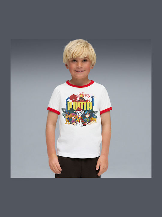 Kinderoberteile T-Shirt Weiß X Paw Patrol