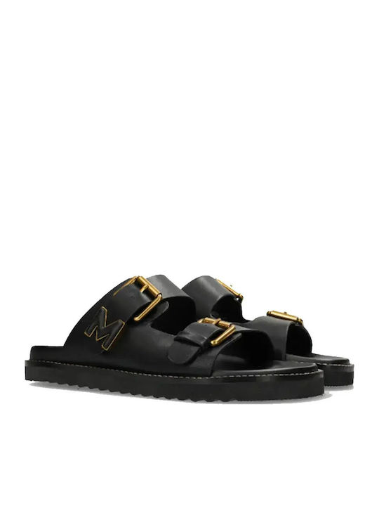 Women's Flat Sandals in Black Color