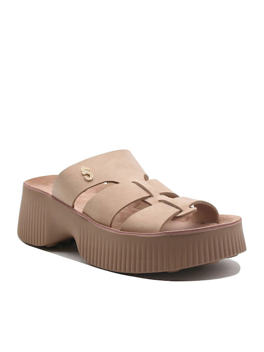 Leather Women's Anatomic Brown Sandals