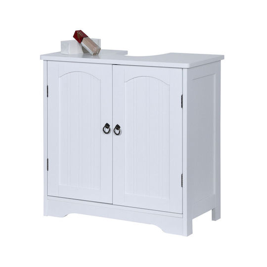 Relaxdays Unitate De Mobilier Pentru Baie Fără Chiuvetă M60xA30xÎ60cm Albă