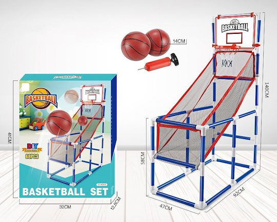 ikonka Kinder-Basketballkorb Innen mit Ständer und Ball