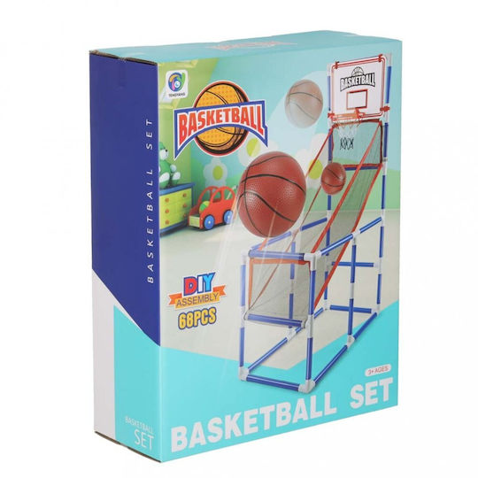 ikonka Kinder-Basketballkorb Innen mit Ständer und Ball