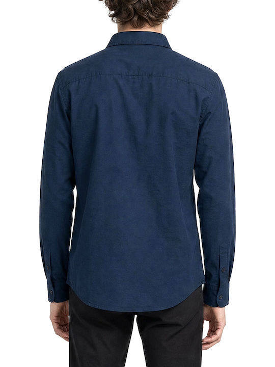 Calvin Klein Poplin Cotton Shirt Blue