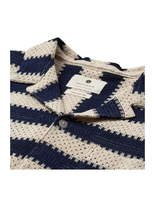 Short Sleeve Striped Shirt Tofu