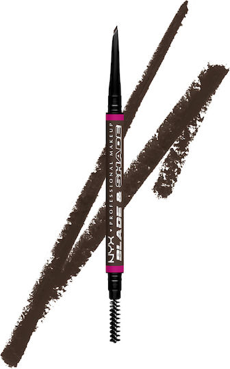 NYX Professional Makeup Professional Makeup Blade & Shade Dual Edge Brow Pencil Eyebrow Pencil 10 Espresso