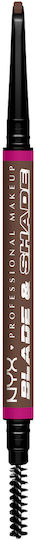 NYX Professional Makeup Blade & Shade Молив за вежди Bns09 Brunette