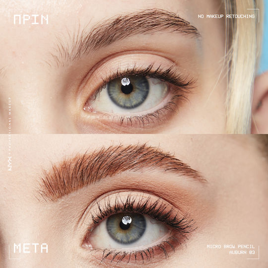 NYX Professional Makeup Micro Pencil for Eyebrows 03 Auburn