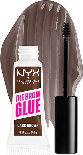 NYX Professional Makeup The Brow Glue Gel for Eyebrows 04 Dark Brown