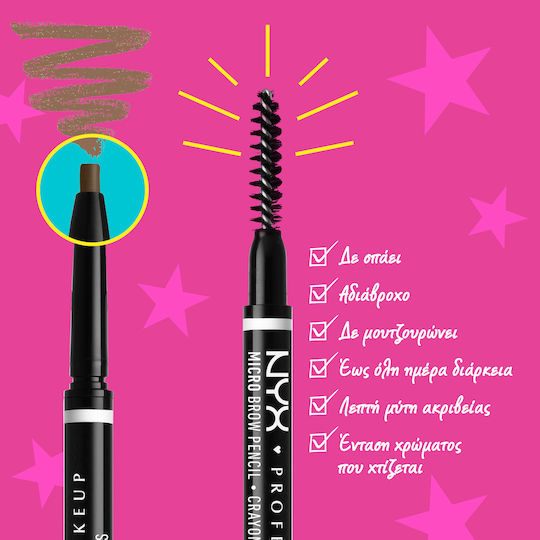 NYX Professional Makeup Micro Pencil for Eyebrows 07 Espresso