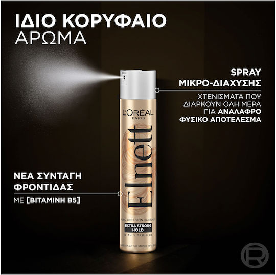 L'Oreal Paris Elnett Satin Liscissima Lac Pentru Fixare Ușoară 400ml