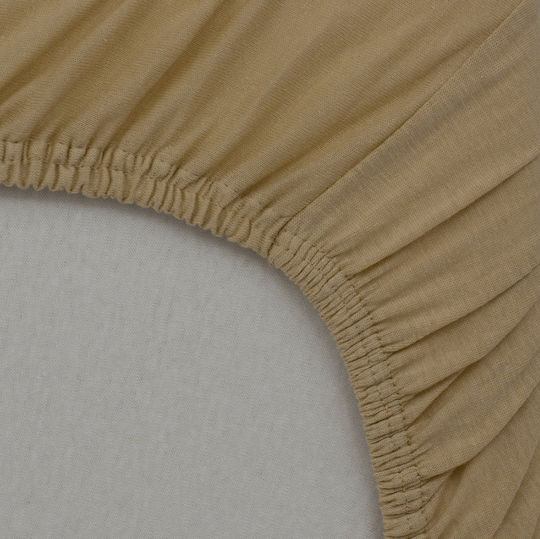 Little Band Baby Crib Sheet Cotton Fitted Beige 60x120cm