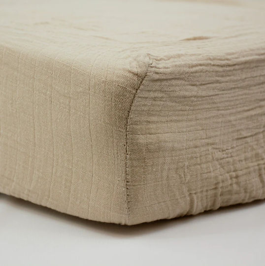 Little Band Baby Crib Sheet Cotton Fitted Brown 60x120cm