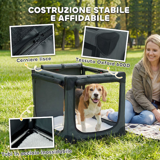 Pawhut Dog / Cat Carrier Bag up to 20kg Green L76xW54xH54cm