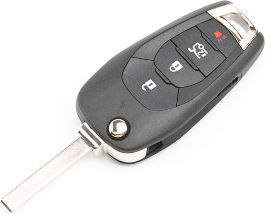 Κέλυφος Αναδιπλούμενου Κλειδιού Chevrolet Cruze Trax Spark Aveo 4 Κουμπιά 13522791
