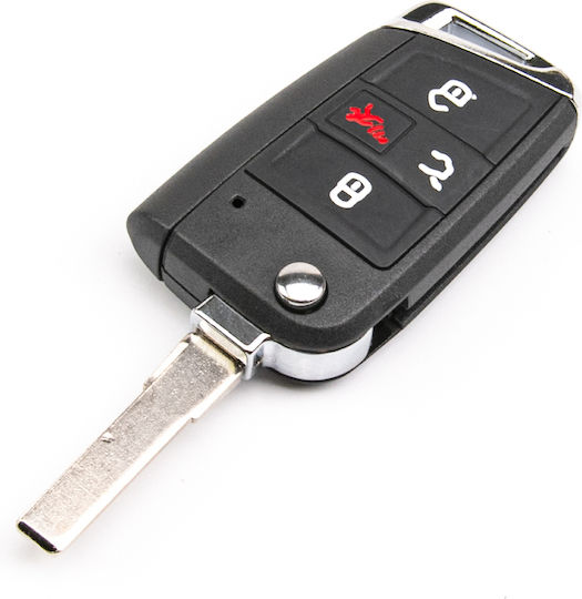 Autoschlüsselhülle Klappbar VW Touran Skoda Superb Seat Altea 4 Schaltflächen