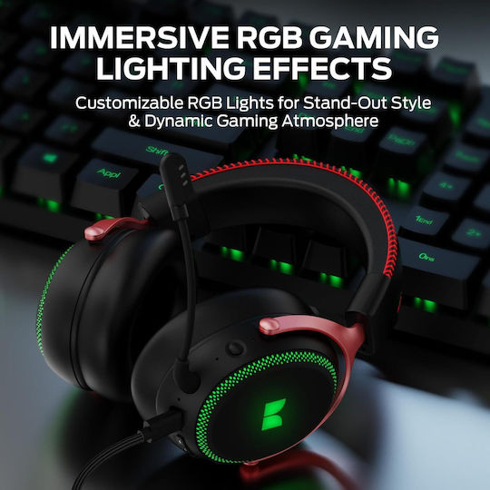 Monster Mission 350 Ασύρματο Over Ear Gaming Headset με σύνδεση Bluetooth / USB for PC / PS4 / PS5 / XBOX