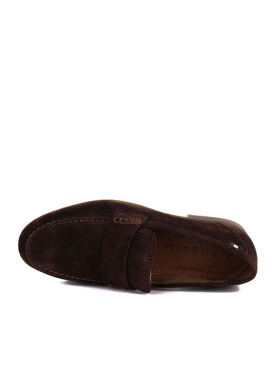 Suede Ανδρικά Loafers σε Καφέ Χρώμα