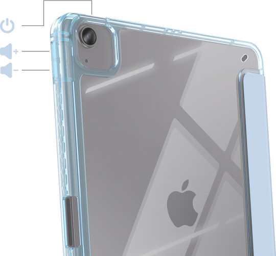 Avizar Husă Ipad Air 11" M4 2026 Suport Modular Design Origami Albastru Deschis