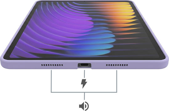 Калъф Avizar Xiaomi Pad 7 Pad 7 Pro Двукомпонентен Подсилени Ъгли Стойка Светлолилав