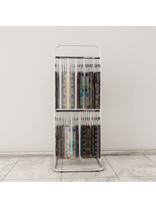 SteweHome Kleiderständer aus Metall Silber 44x123cm