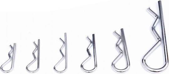 Set Siguranțe Tip R Zola 150 Bucăți Oțel Diverse Mărimi Axe de Fixare Șuruburi Organizator Plastic