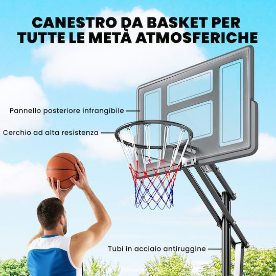Sportnow Basketball Hoop with Stand and Adjustable Height