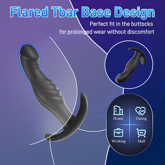 Smd Butt Plug Set Couples Realistic Edition Ρεαλιστική Πρωκτική Σφήνα Σιλικόνη Σετ 3 S M L Black