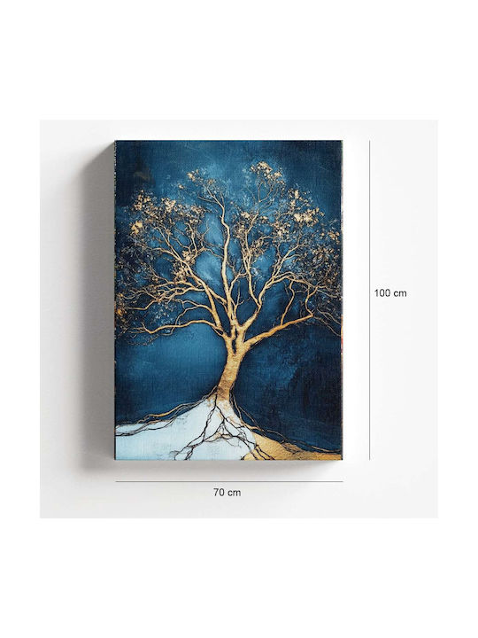 Canvas Painting "Golden Tree" Megapap Digital Print 70x100x3cm