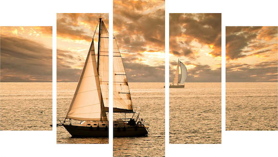 Freebox Sunset Sailing Wooden 100x60 cm Freebox Sunset Sailing Wooden 100x60 cm