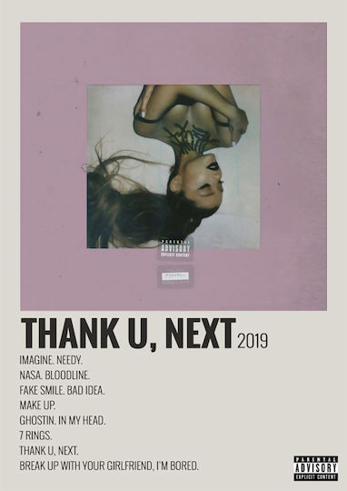 Thank U, Next | Ariana Grande Ξύλινο