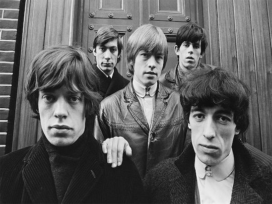 Poster Muzical Rolling Stones Ms154 40cm X 50cm Premium Cadru Lemn Negru