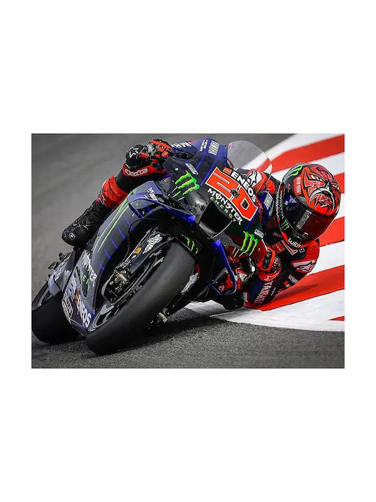 Poster Motogp Fabio Quartararo Gp023 40cm X 50cm Premium Μαύρο Ξύλινο Κάδρο
