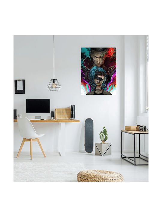Gaming Poster Jinx & Silco Gm1116 40cm X 50cm Premium Μαύρο Ξύλινο Κάδρο